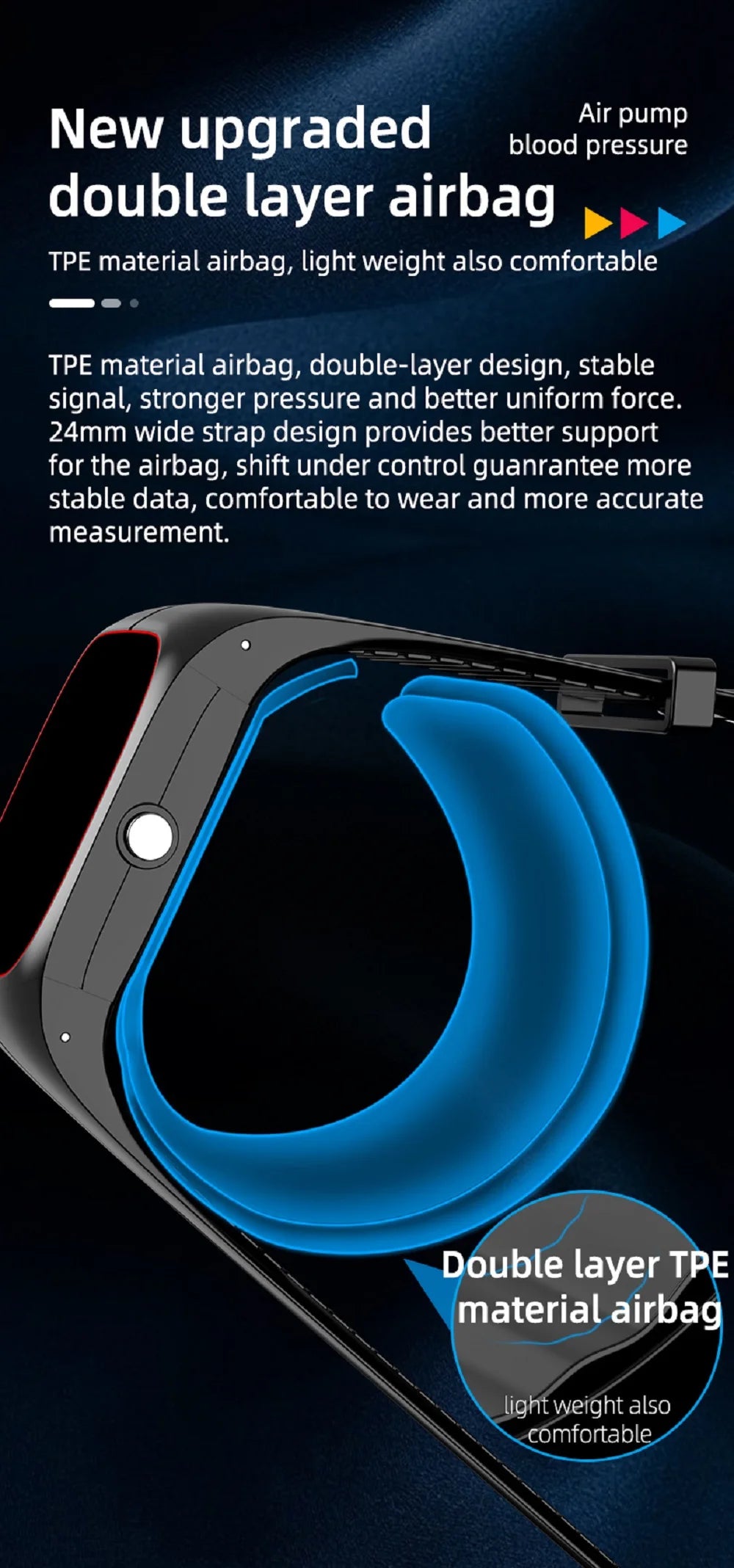 Oxigênio no sangue pressão arterial temperatura corporal monitor de freqüência cardíaca smartwatch masculino à prova dwaterproof água sono esporte saúde relógios inteligentes feminino