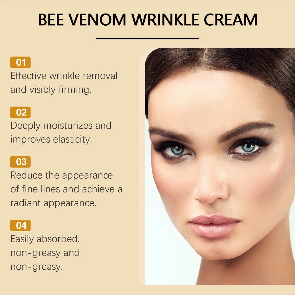 Creme Facial Avançado com Veneno de Abelha - Botax da Natureza para Lifting e Firmeza Instantâneos, Hidratante Antienvelhecimento com Mel de Manuka e Colágeno