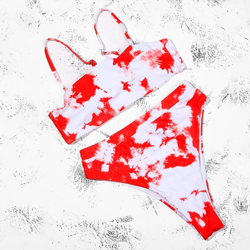 ZTVitality Sexy Bikini 2021 Venda quente Biquinis Cor sólida Cintura alta Biquini Push Up Biquínis Brasileiro Leopardo Summer Feminino Bikinis S-XL