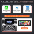 Tela multimídia linux sem fio carplay android auto para mercedes-benz w205 w176 glc a c v classe w447 cla gla 2015-2018 ntg5.0