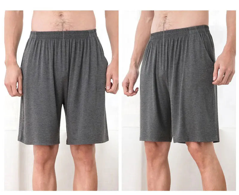 Calças de dormir de algodão masculino plus size 5xl shorts pijamas boxer casual lounge wear dormir calças curtas homewear homme