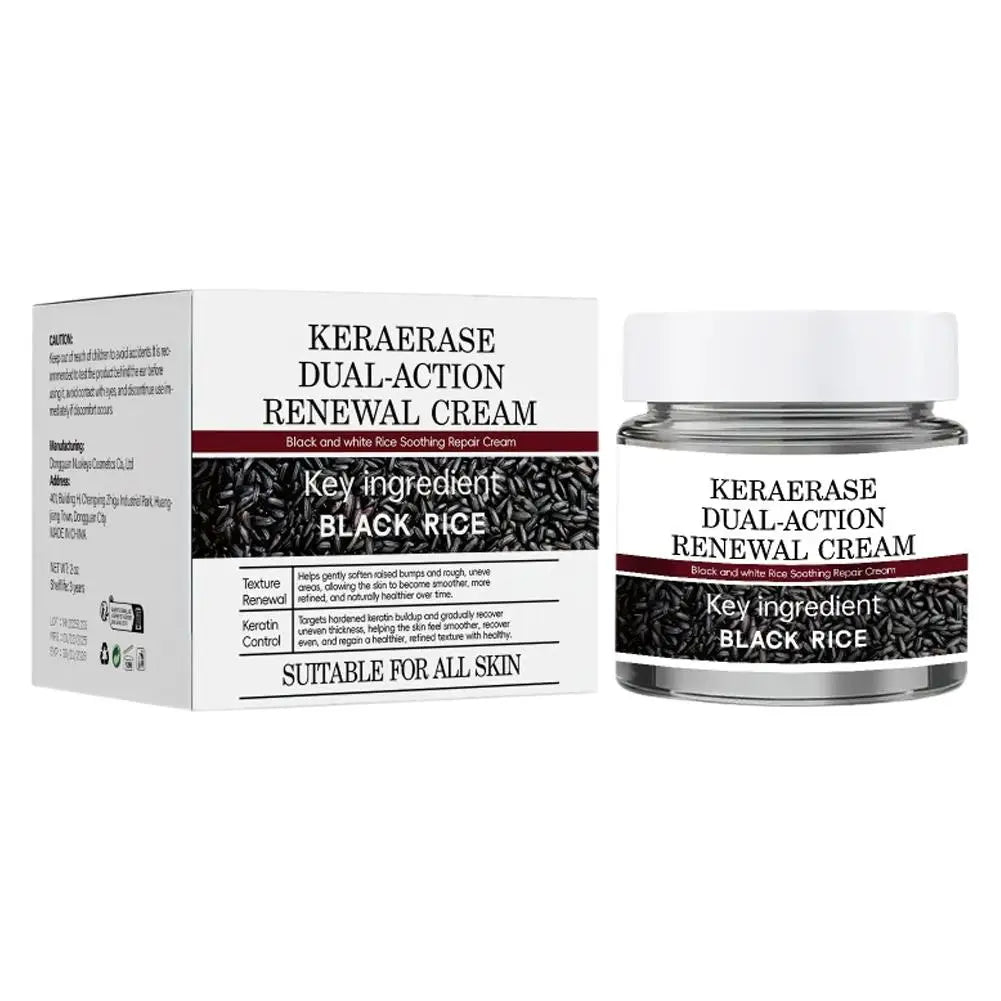 Creme hidratante de polpa crua de arroz preto - hidrata, evece o tom da pele, reduz linhas finas com extrato de arroz e cuidados faciais de hialuronato