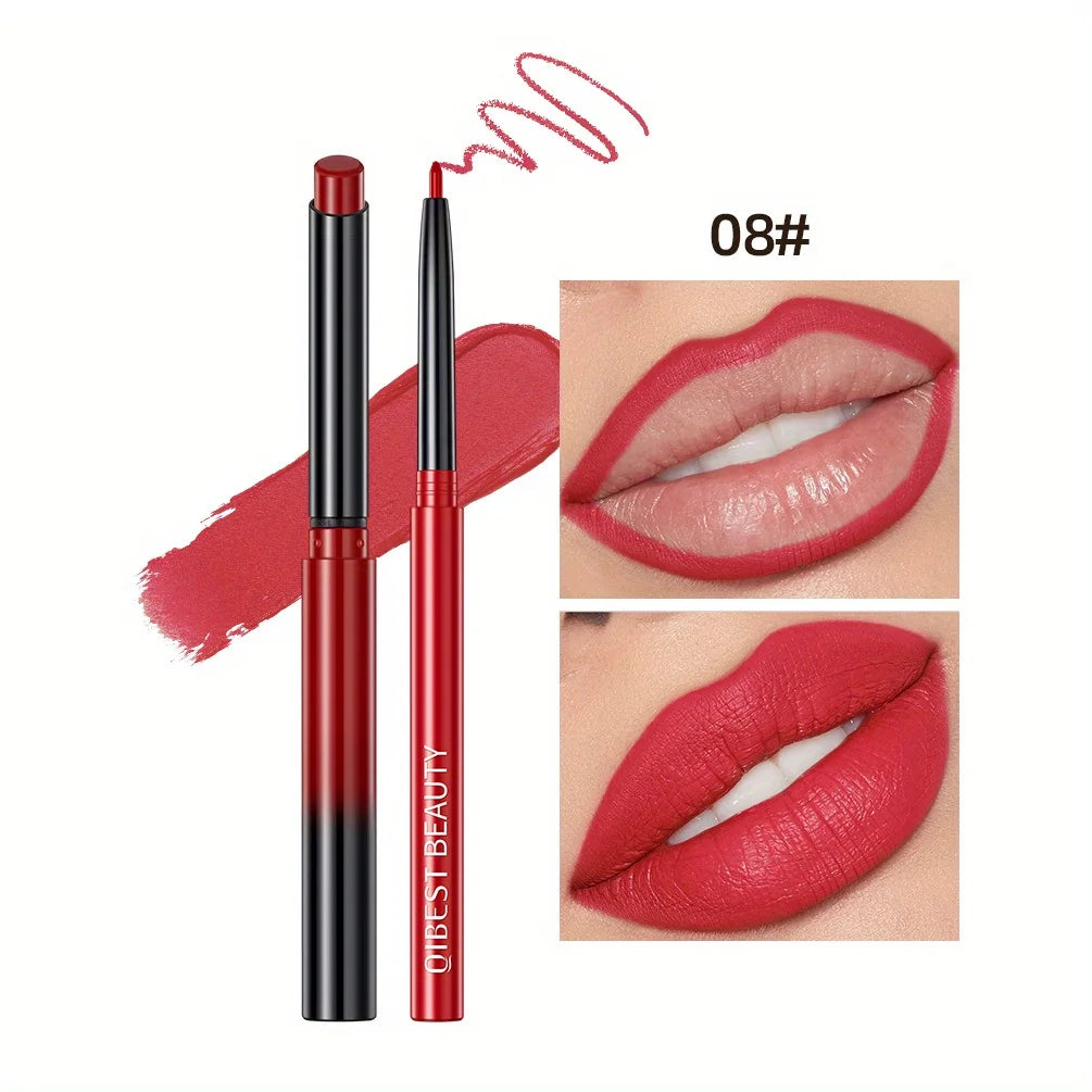 Matte Batom e Lip Liner Set, Cor Renderização, impermeável, de longa duração, Dia dos Namorados Presentes, Conter SQuality Plant, 1 + 1