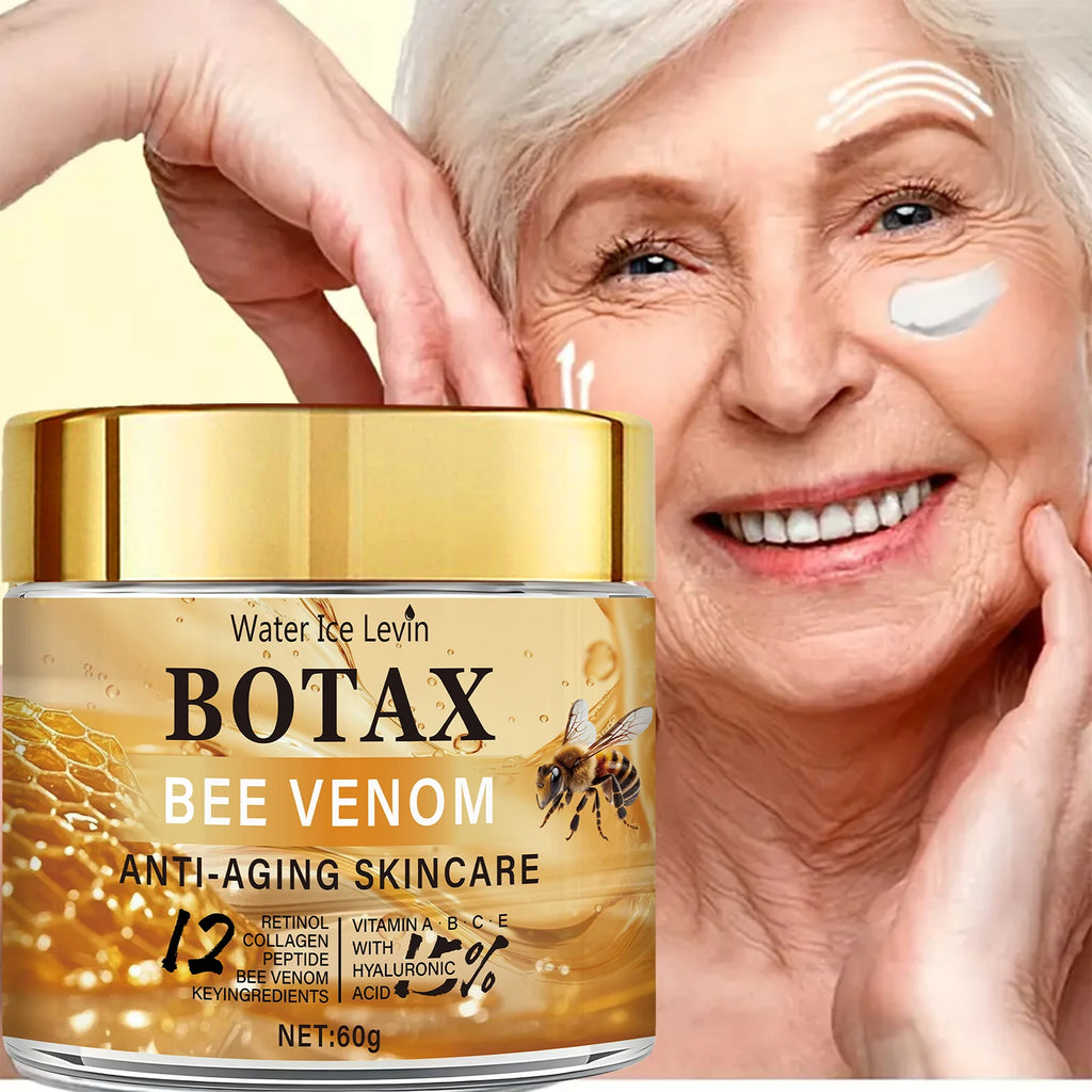 Creme de Veneno de Abelha Botax - Tratamento para Rugas Profundas, Rejuvenescimento e Ação Firmadora com Colágeno Water Ice Levin. 60g.