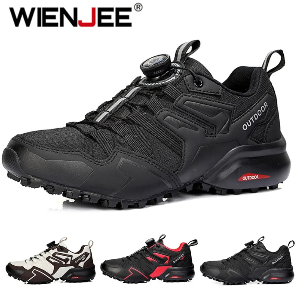 Sapatos esportivos casuais masculinos tamanho 40-47 girando rendas sapatos masculinos ao ar livre antiderrapante respirável confortável sapatos esportivos masculinos