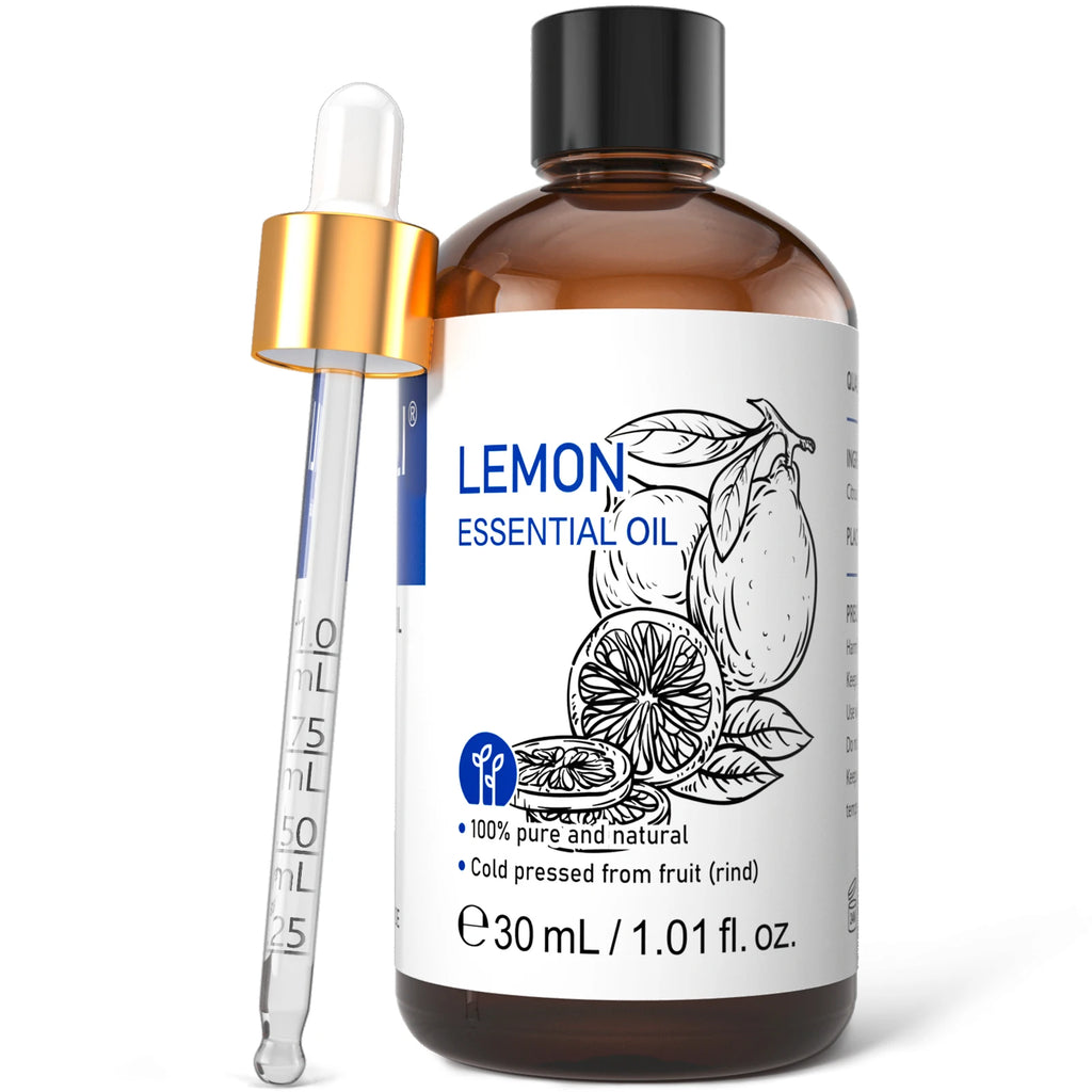 Série de óleos essenciais HIQILI 30ml, 100% natural de lavanda/limão/rosa/sândalo, adequado para umidificadores/velas perfumadas DIY