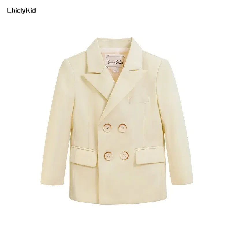 Meninos primavera outono terno jaqueta crianças festa blazers fraque topo crianças vestido formal casamento smoking desempenho casaco de manhã