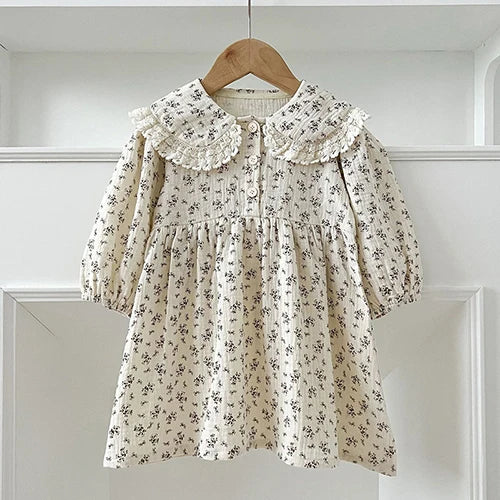 2025 nova primavera irmã vestido crianças roupas crianças vestidos de princesa manga comprida algodão bordado 1-6yrs bebê menina vestido de festa