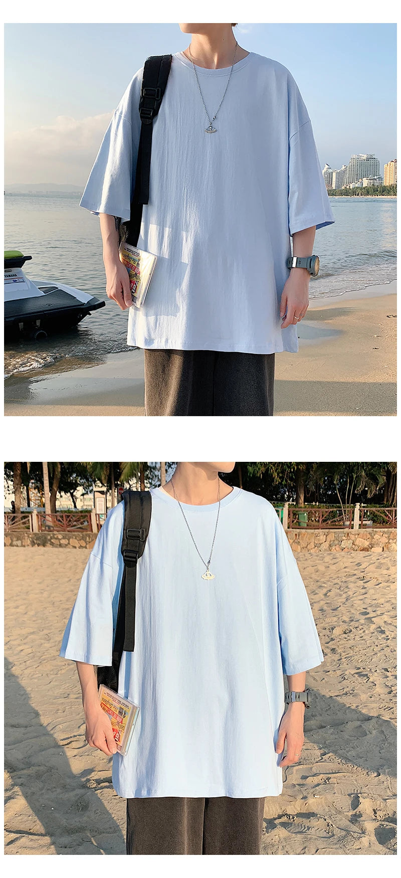 Camiseta de manga curta extragrande masculina, camiseta solta com decote em O, blusa de streetwear Hip Hop, camiseta de algodão, nova moda, verão, 5XL