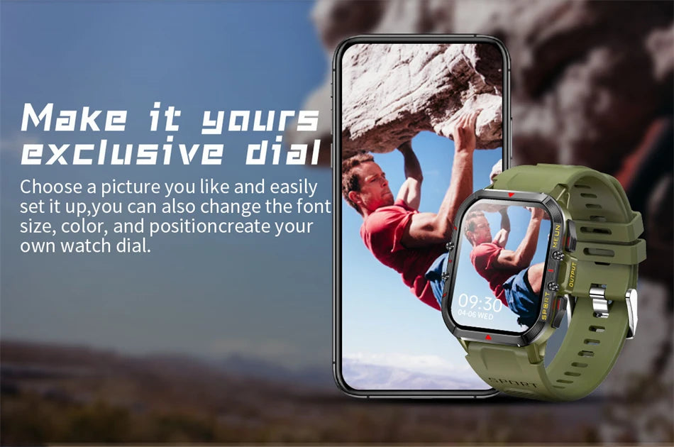 Lige 2025 relógio inteligente masculino esportes ao ar livre monitoramento de freqüência cardíaca ip68 à prova dip68 água relógios bluetooth chamada smartwatch para android ios