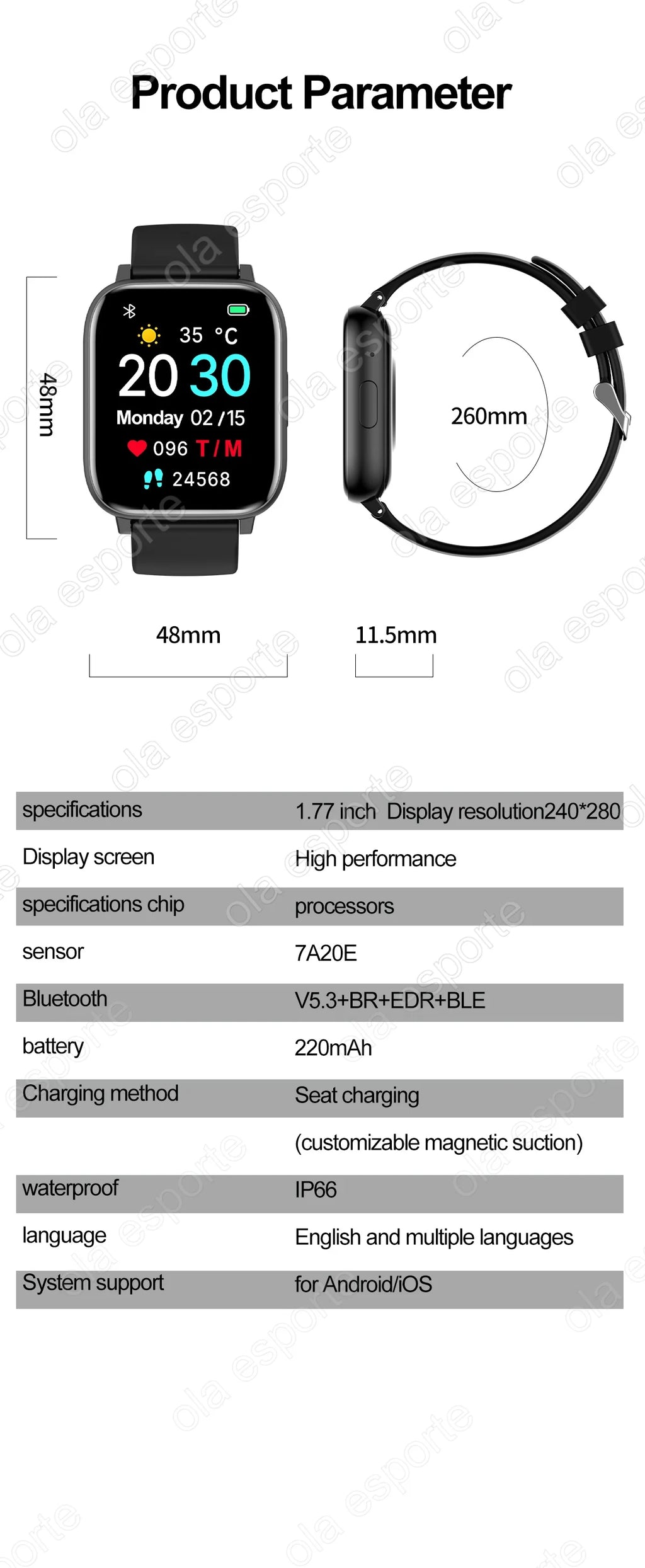 Relógio inteligente 2025 bluetooth chamada sono freqüência cardíaca monitoramento de saúde gps relógios para homens mulheres esporte fitness à prova dwaterproof água smartwatch