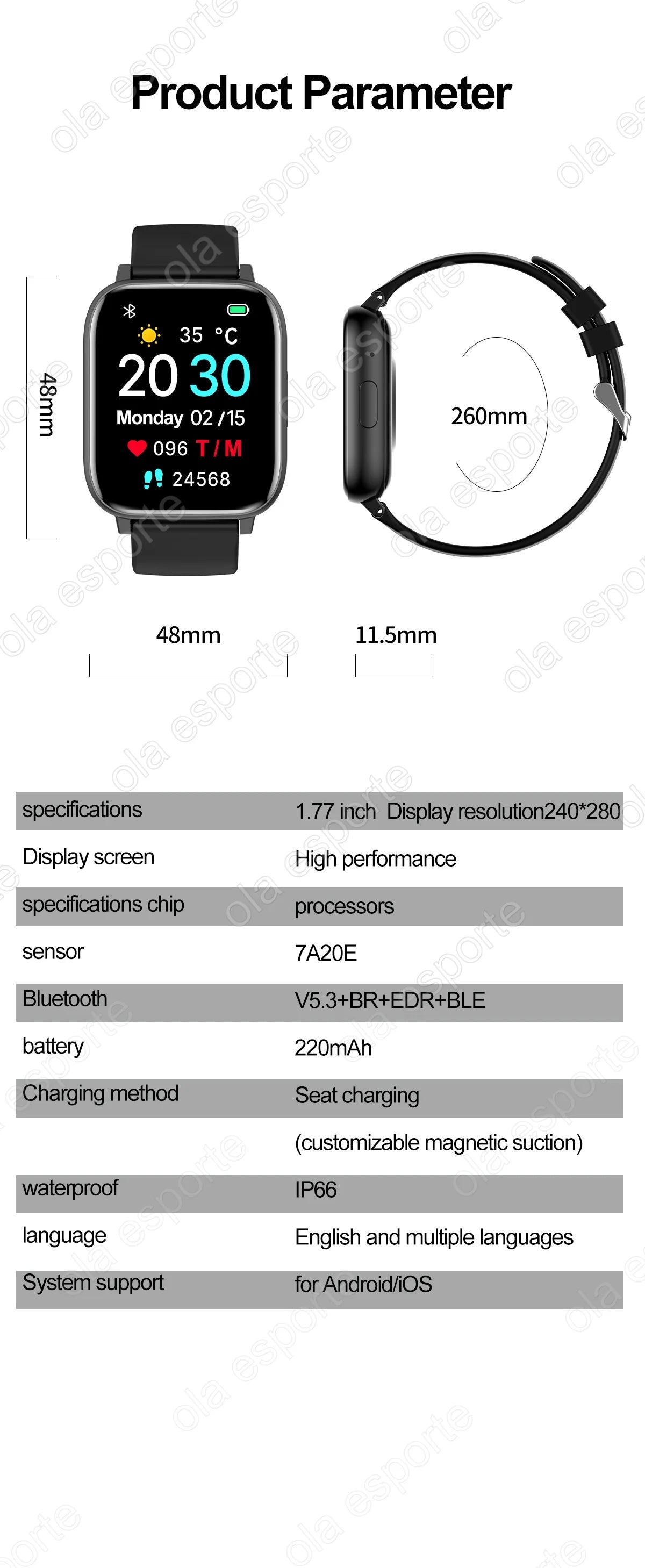 Relógio inteligente 2025 bluetooth chamada sono freqüência cardíaca monitoramento de saúde gps relógios para homens mulheres esporte fitness à prova dwaterproof água smartwatch