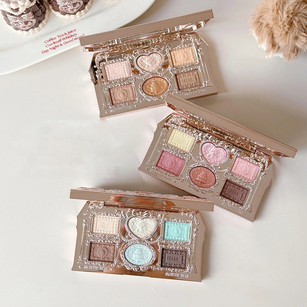 Flower Knows 2026 Bunny Garden Paleta de Sombras Temática de Coelhinho Coleção de Cosméticos Completa com Blush e Iluminador