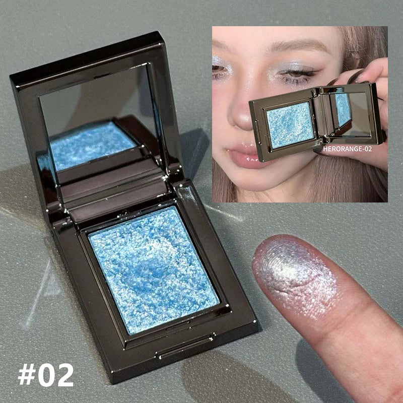 Camaleão paleta de sombra verde escuro fino fácil de aplicar espumante perolado purê de batata sombra de olho iluminando maquiagem