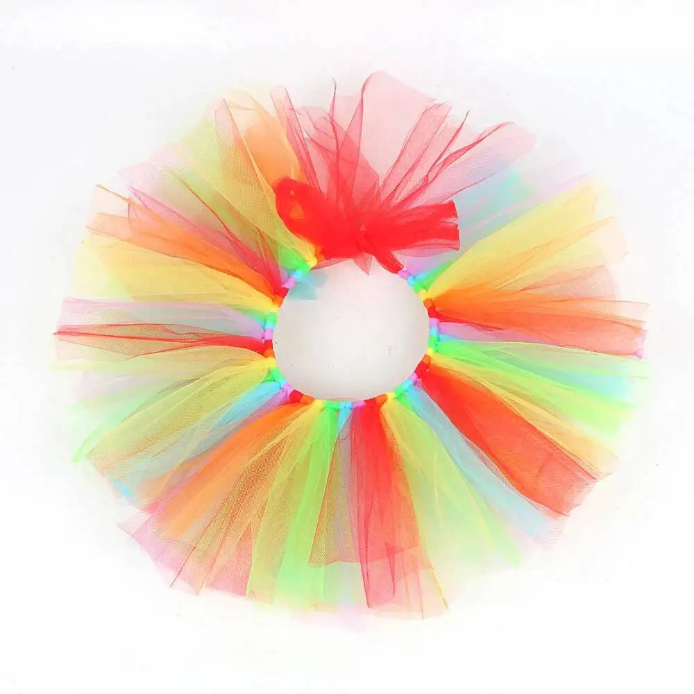 Arco-íris pennywise palhaço trajes para meninas palhaço de circo halloween tutu vestido para crianças coringa roupa crianças roupas de ano novo