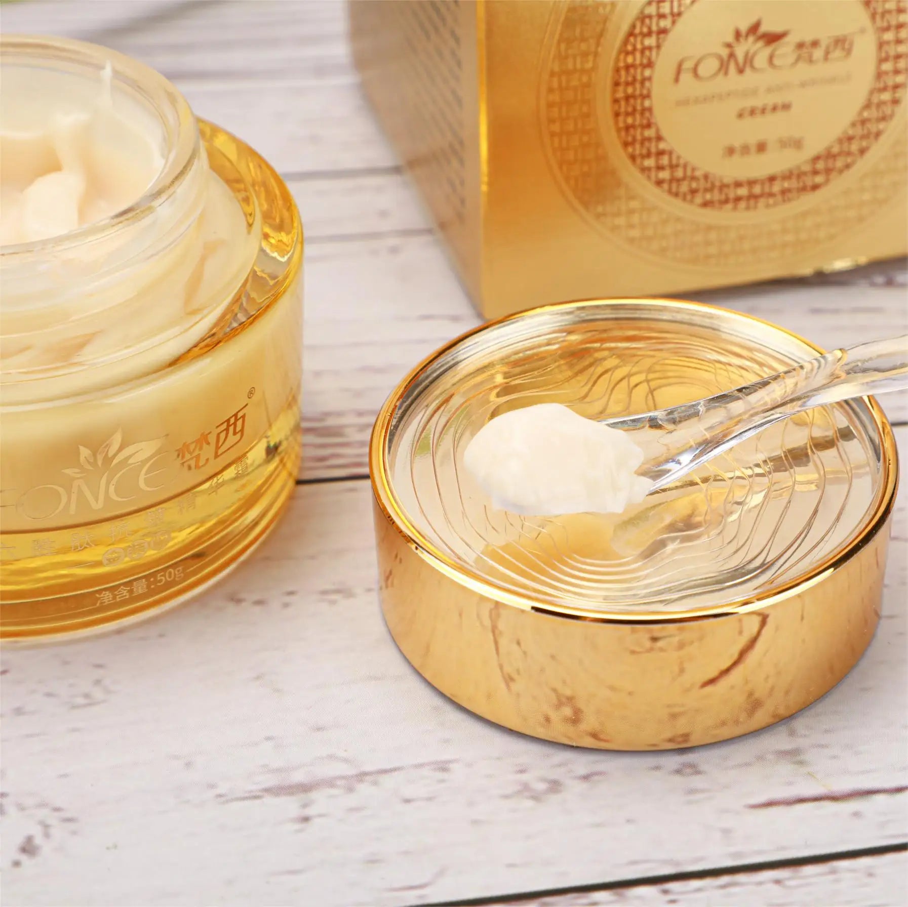 FONCE Hexapeptide Pace Cream, loção essência hidratante e nutritiva, repressora e absorvente, 50g