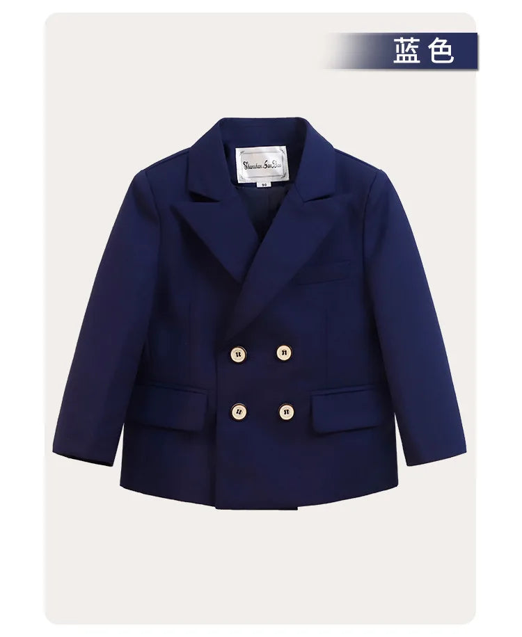 Meninos primavera outono terno jaqueta crianças festa blazers fraque topo crianças vestido formal casamento smoking desempenho casaco de manhã