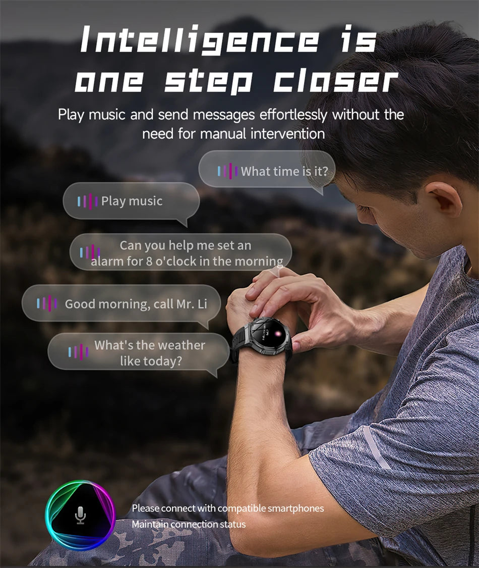 Novo relógio inteligente masculino 2025 chamada bluetooth um clique conexão relógios ip67 à prova dip67 água 800mah bateria smartwatch homem android ios