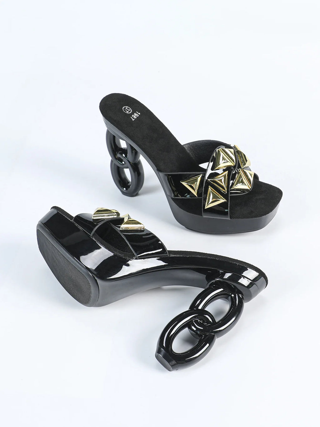 Sapatos femininos 2025 nova plataforma chinelos para mulher 12cm estilo estranho fretwork salto alto verão dedo do pé quadrado oco para fora sandálias