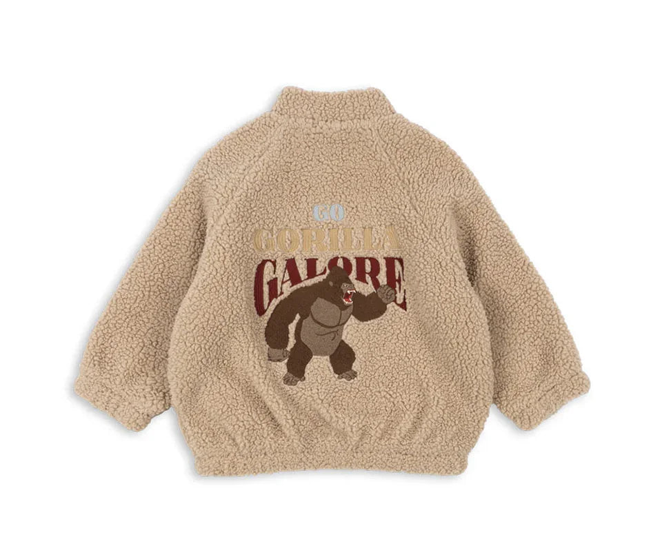 2024 inverno ks crianças algodão lã de cordeiro quente outerwear roupas meninas impressão casacos do bebê meninos mais jaquetas de lã crianças roupas