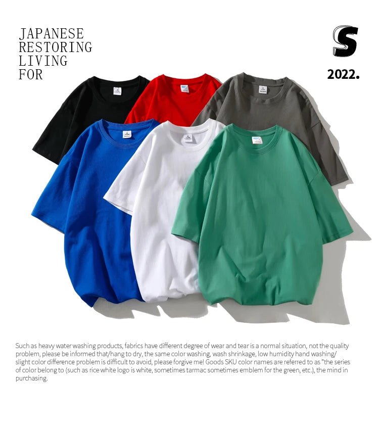 Novo verão masculino t camisa moda sólida básico solto hip hop manga curta camisetas para homens feminino casual algodão streetwear topo t
