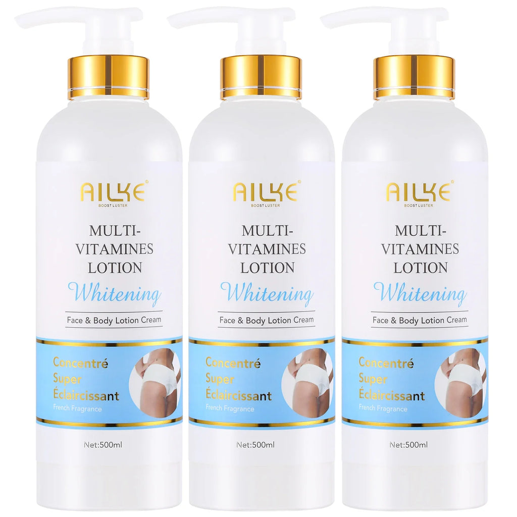 AILKE Kit de cuidados com a pele com multivitamina natural, hidrata, tonificação uniforme, remove manchas escuras e brancas, pele limpa e lisa