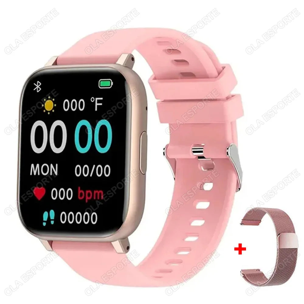 Relógio inteligente 2025 bluetooth chamada sono freqüência cardíaca monitoramento de saúde gps relógios para homens mulheres esporte fitness à prova dwaterproof água smartwatch