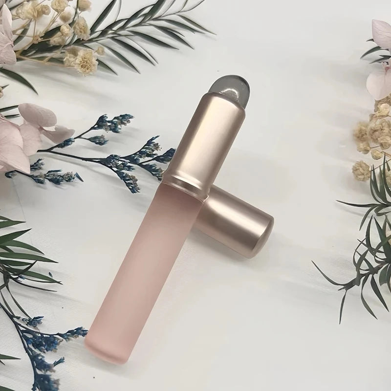 Pincel labial de silicone atualizado com capa, pincel corretivo angular, aplicação de batom, bálsamo de manchas, pincel de maquiagem labial, ferramenta cosmética