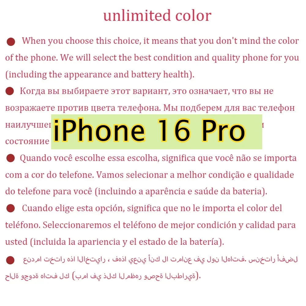 100% original iphone 16 pro max smartphone 6.9 "dupla sim desbloqueado 5g telefone celular retina xdr oled 6.3" 16 pro 128gb/256gb/512gb/1t
