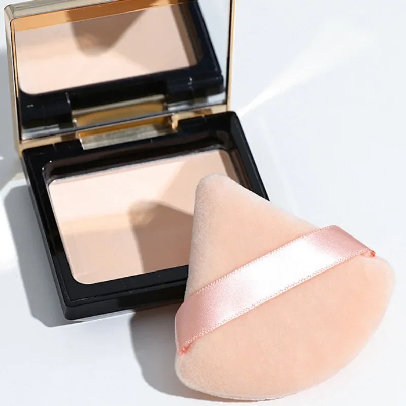 Veludo cosméticos fundação puff macio triângulo maquiagem puffs feminino rosto beleza esponja liquidificador lavável maquiagem em pó acessórios