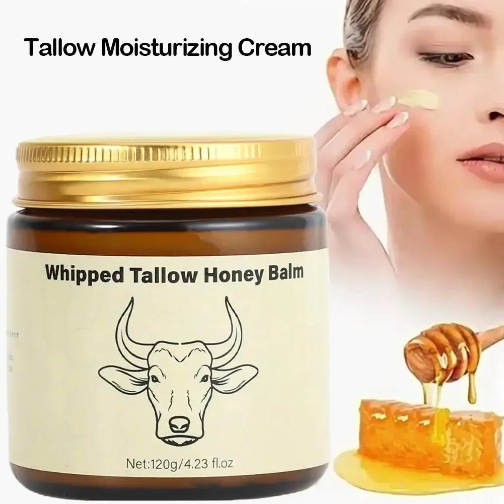 Creme Hidratante de Mel de Manfe Tallow - Hidratação Profunda Nutritivo Iluminador Reparação de Vermelhidão Minimizador de Poros para Mulheres Sensíveis Dr