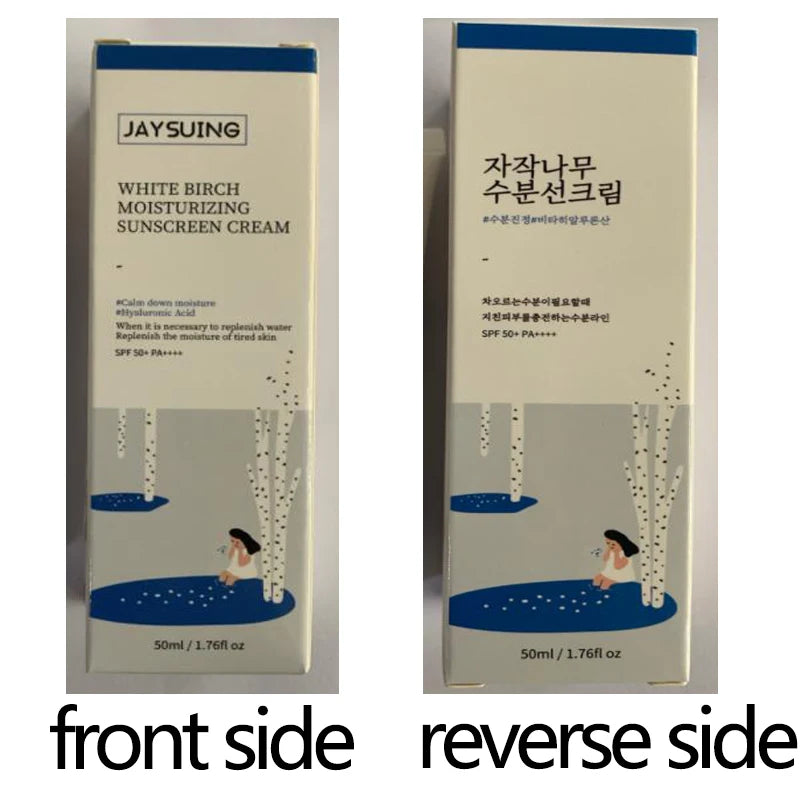 Protetor solar para o rosto, 50ml, para o rosto, pb50 + pa +++, hidratante, cuidados com a pele, forte, proteção uv