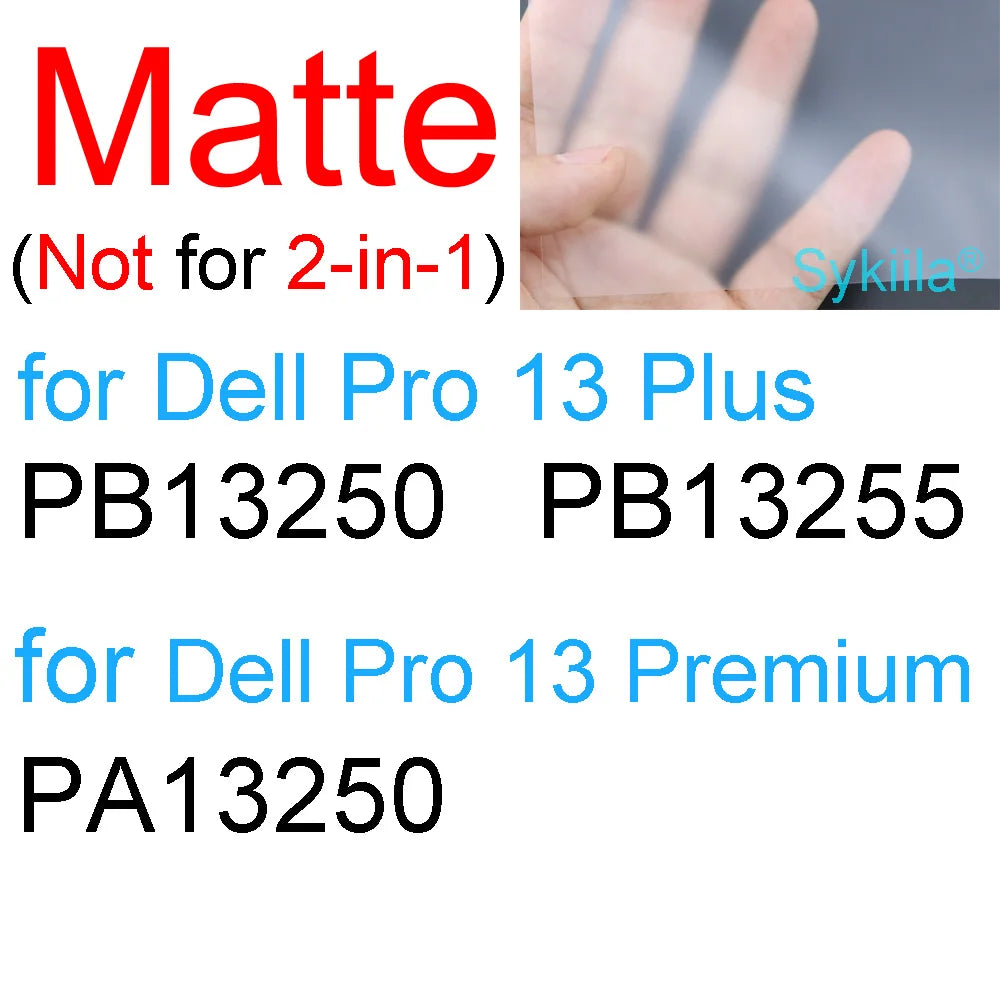 Protetor de Tela para Dell 14 Pro 13 15 16 Plus Max 18 DC14255 PC14255 DB16255 PC16255 HD Transparente Fosco Película Protetora