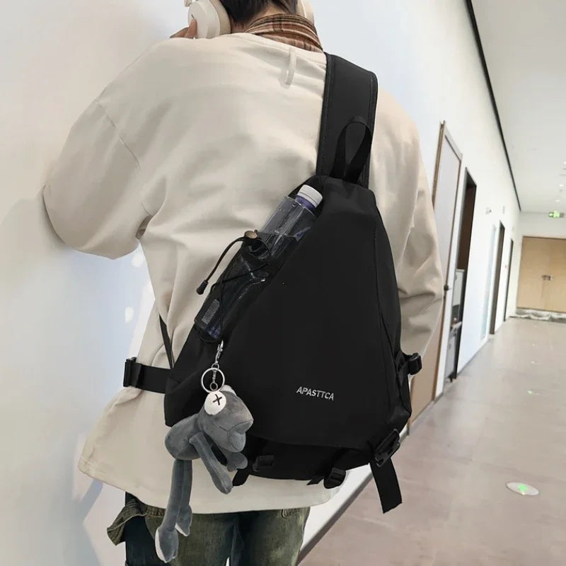 2025 novo saco de peito masculino crossbody saco multifuncional casual um ombro mochila grande capacidade sacos do mensageiro