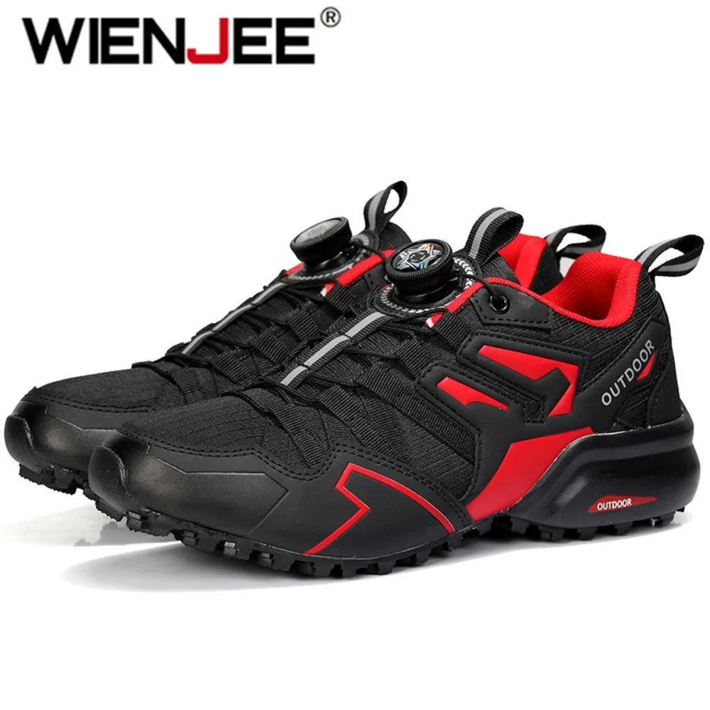Sapatos esportivos casuais masculinos tamanho 40-47 girando rendas sapatos masculinos ao ar livre antiderrapante respirável confortável sapatos esportivos masculinos