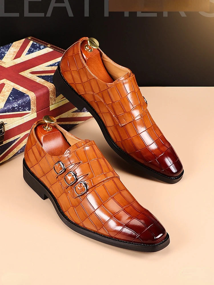 Deslizamento em sapatos masculinos oxfords moda negócios escritório sapatos masculinos clássico de luxo couro masculino ternos sapatos sapato casamento italiano