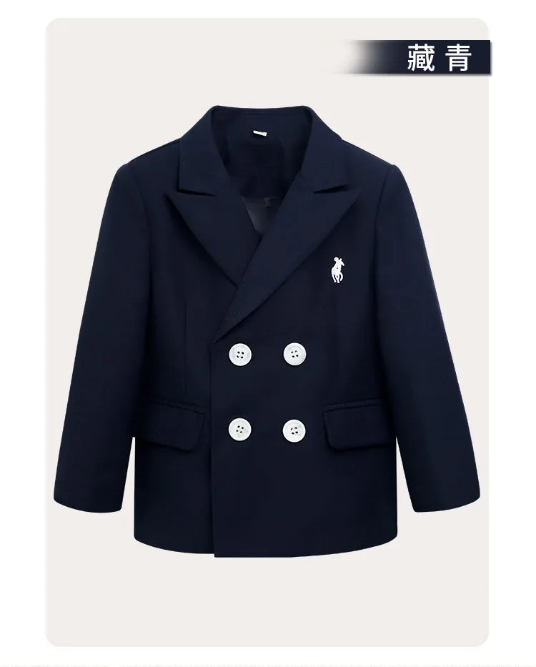 Meninos primavera outono terno jaqueta crianças festa blazers fraque topo crianças vestido formal casamento smoking desempenho casaco de manhã