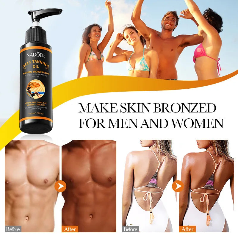 Spray de Bronzeamento 100ml: Textura Leve, Hidratante, Tonalidade Preta Bonita, Cria um Visual Mais Selvagem e Confiante. Grande Capacidade, Acabamento Bege Bonito, Sem Manchas, Secagem Rápida, Sem Efeito Bronzeador.