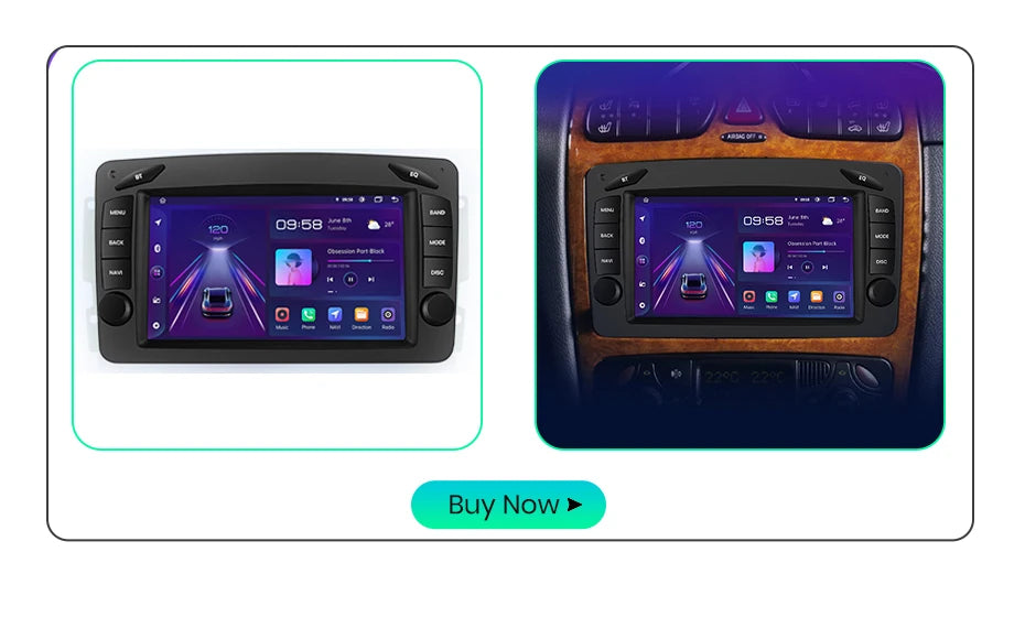 Junsun carplay android auto rádio do carro para mercedes benz classe c w203 c200 c320 c350 clk w209 2000-2005 multimídia inteligente 4g