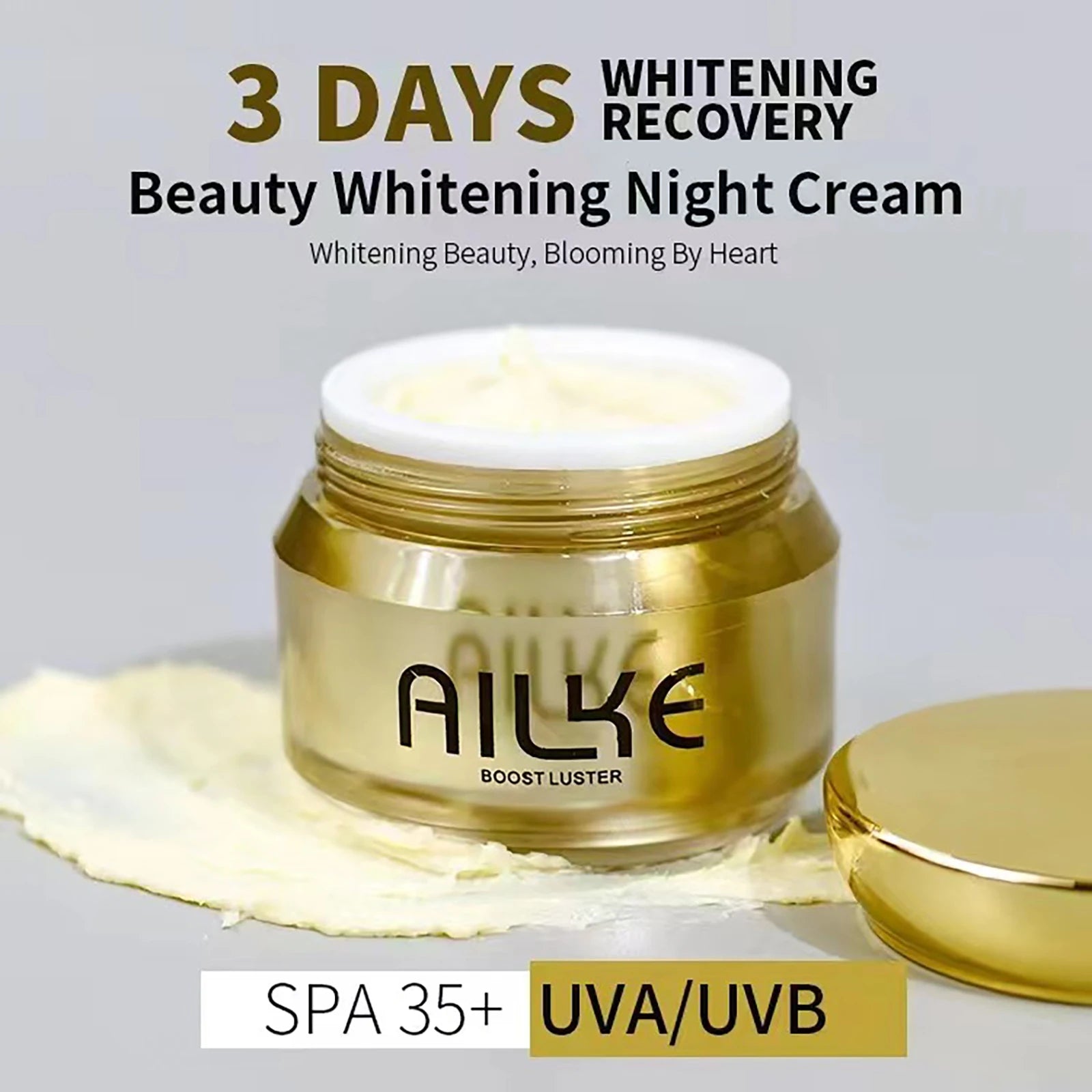 AILKE Corretor de manchas escuras, hidratação branqueadora, creme facial com spf35 + iluminação, tom de pele coreano, anti-queimaduras solares, cuidados com a pele do rosto