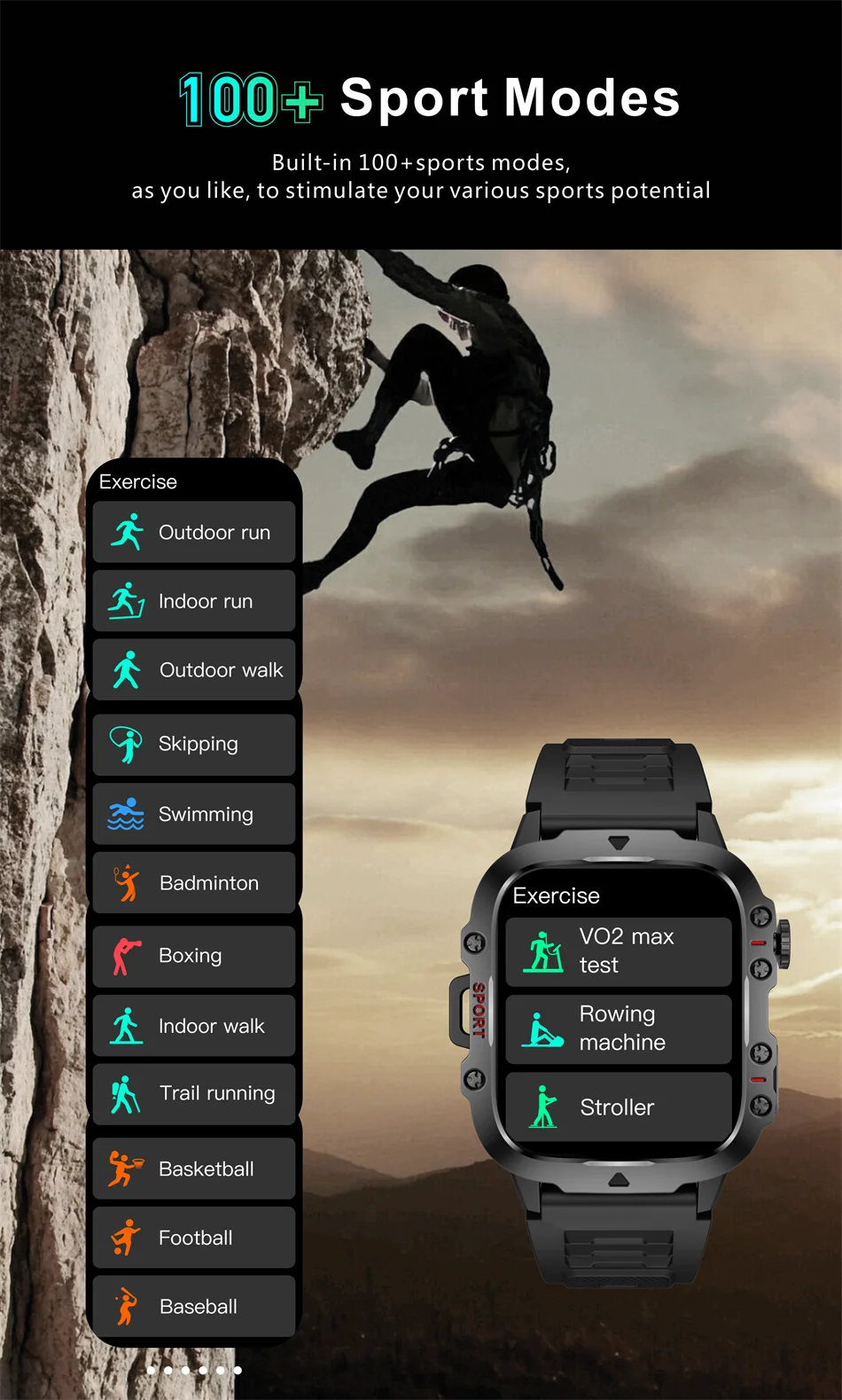 Lige novo militar relógio inteligente masculino esportes ao ar livre 3atm à prova dwaterproof água oxigênio no sangue bluetooth chamada relógios smartwatch para android