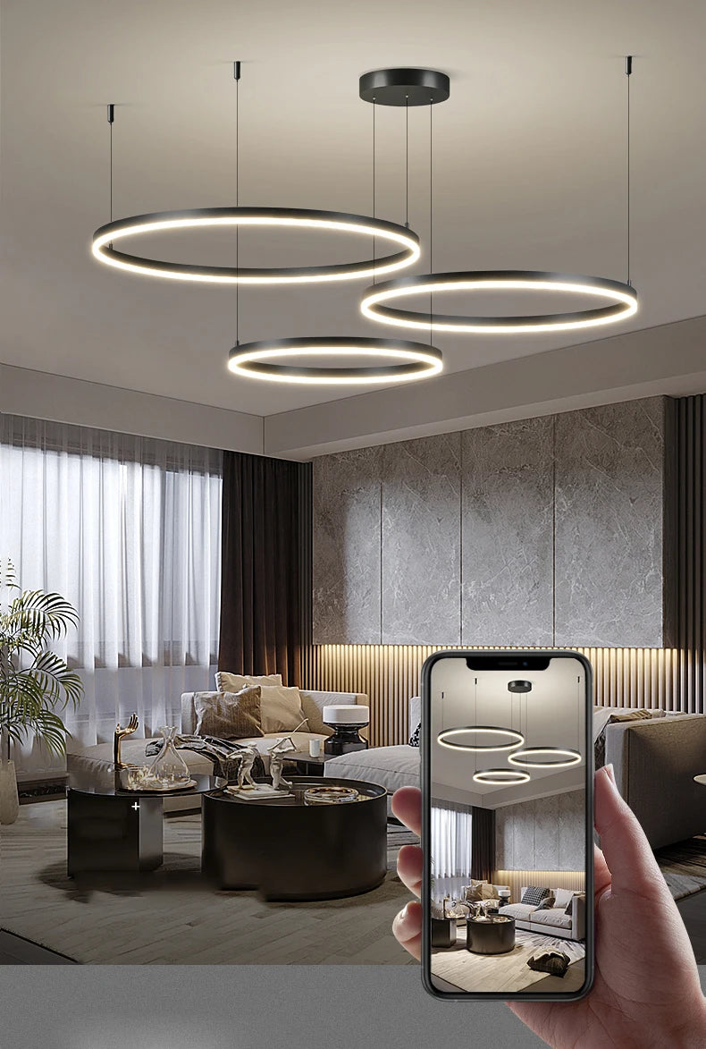 Decoração moderna para casa luzes led pingente luz lâmpadas para sala de estar lustres para sala de jantar pendurado luz iluminação interior
