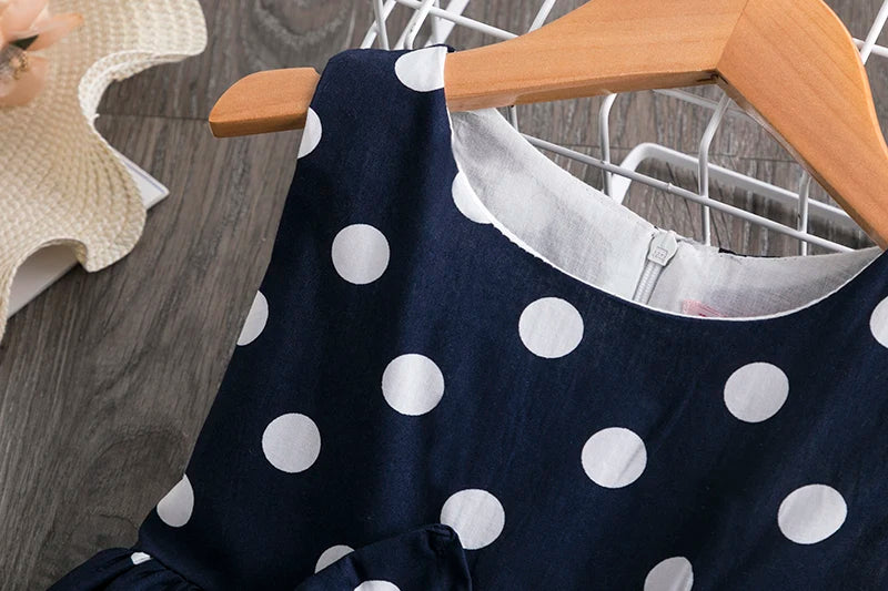 Baby Girls' Cotton Princess Party Dress, roupas de casamento infantil, moda infantil, verão, vestidos de aniversário, 2-10 anos