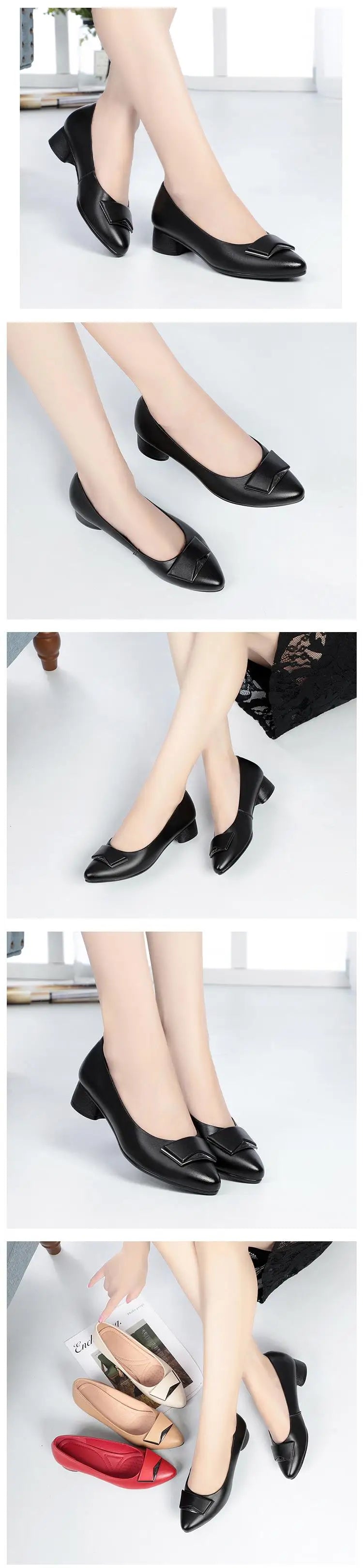 Sapatos Femininos de Enfermeira AIYUQI 2026 Outono Bico Fino Profissional Couro Genuíno Sapatos Femininos Tamanho Grande Moda Sapatilhas para Mulheres