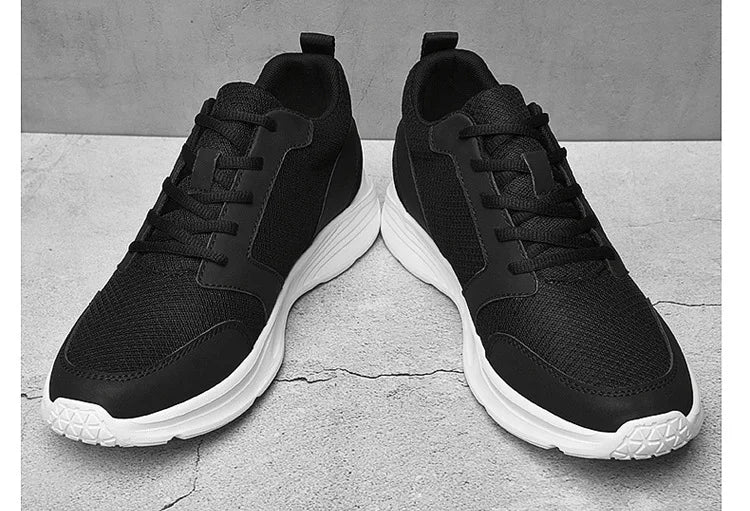 Homens sapatos de elevador aumento de altura tênis sapatos para homem 10cm esportes sapatos casuais invisível sapatos de aumento interno para homem 8cm
