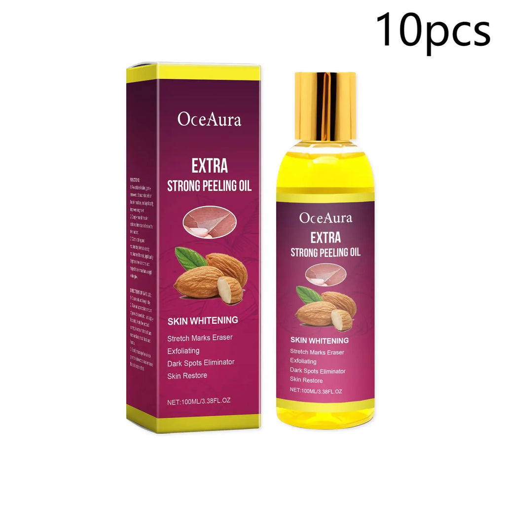 Óleo esfoliante corporal, limpeza e nutritivo para cuidados com a pele seca, tratamento de polimento para pele brilhante