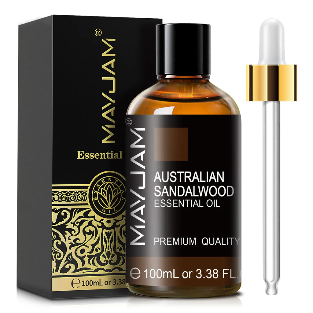 Óleo Essencial MAYJAM 100ml para Difusor Umidificador, Aroma de Baunilha, Lavanda, Bergamota, Sândalo e Agulhas de Pinheiro, Frete Grátis
