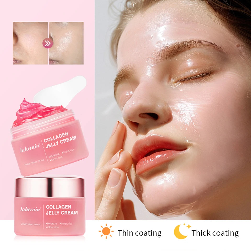 Creme facial de colágeno antienvelhecimento, 100ml, niacinamida, gel hidratante para apertar, calmar a firmeza, cuidados com a pele