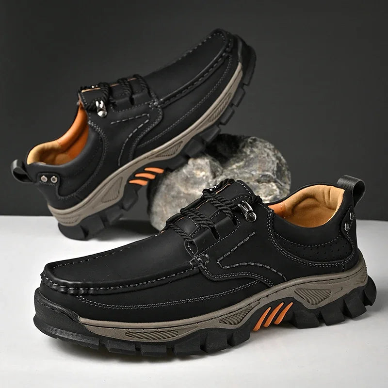 Nova chegada dos homens sapatos casuais feitos à mão mocassins de couro genuíno confortáveis sapatos de caminhada masculinos mocassins de qualidade tênis masculinos