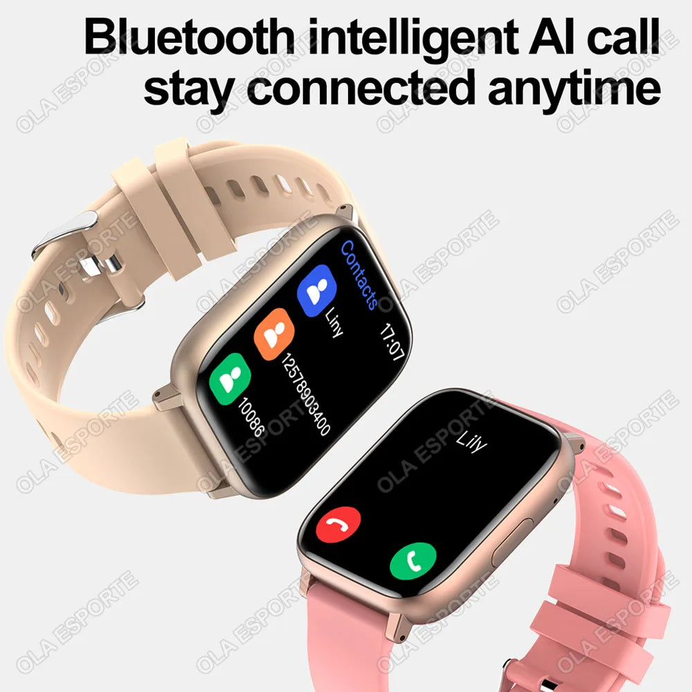 Relógio inteligente 2025 bluetooth chamada sono freqüência cardíaca monitoramento de saúde gps relógios para homens mulheres esporte fitness à prova dwaterproof água smartwatch